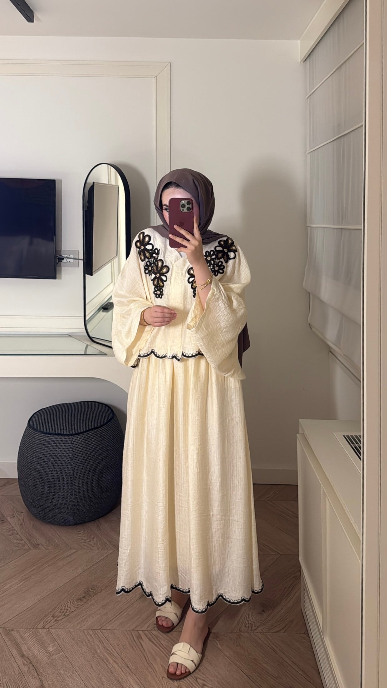 Kenna Etekli Takım - Bej 