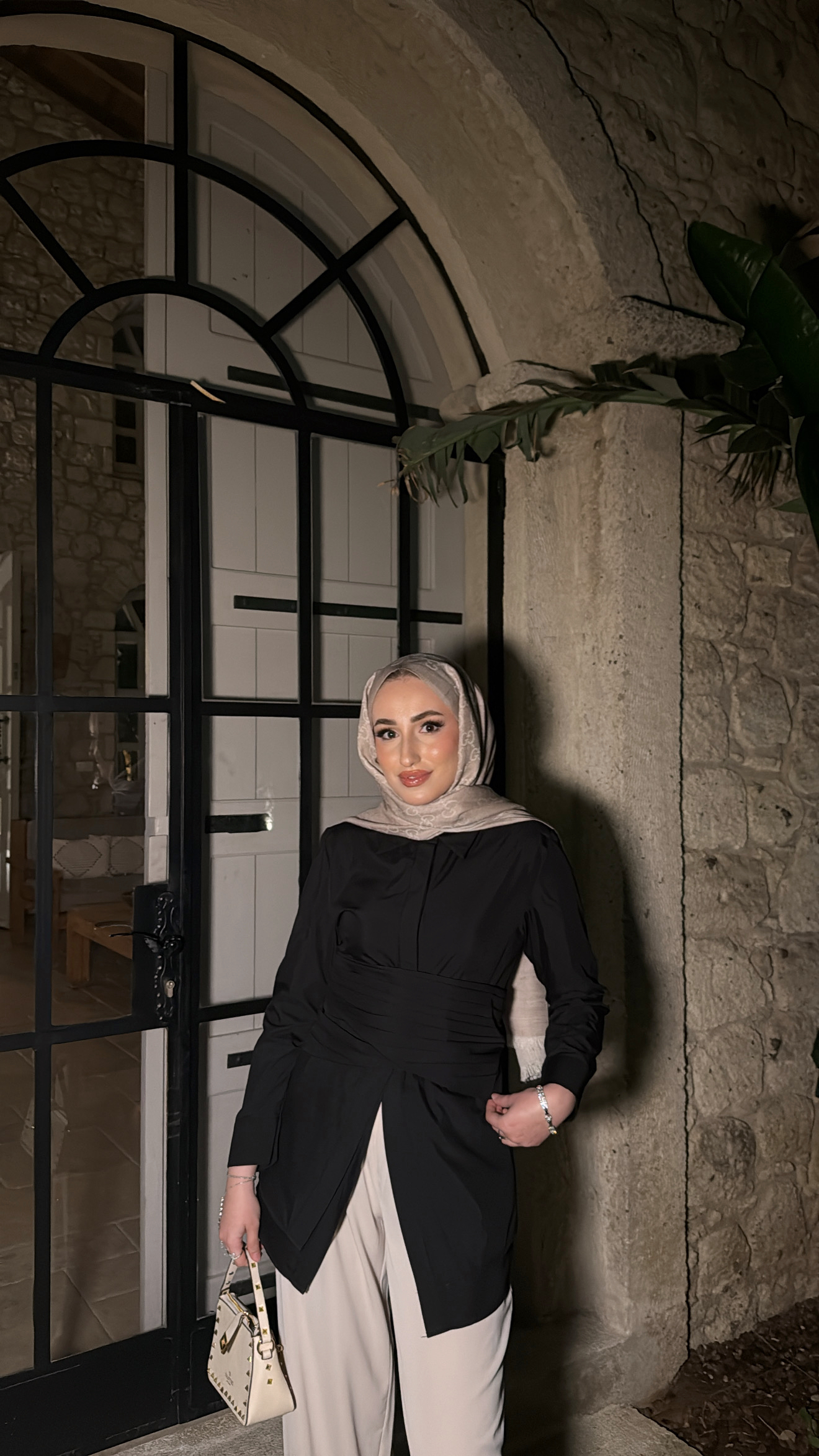 Korse Detaylı Tasarım Gömlek - Siyah