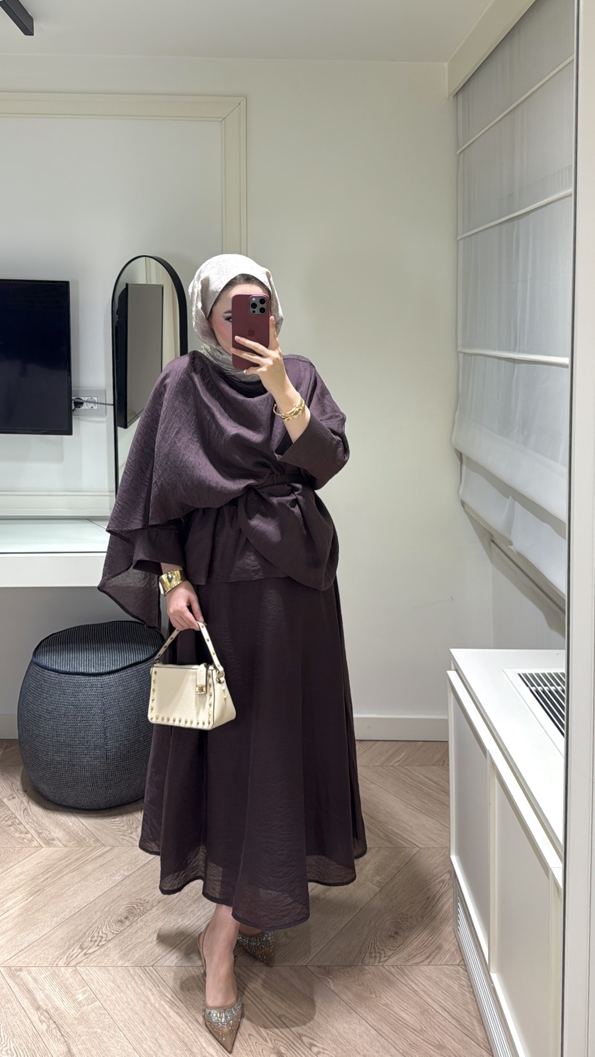 Leddy Kemerli Takım - Mürdüm