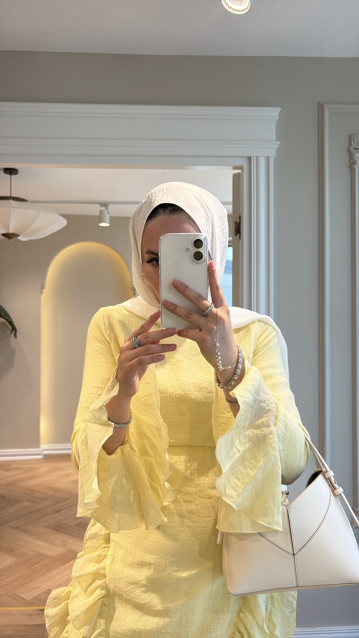 Lera Fırfır Detaylı Elbise - Sarı
