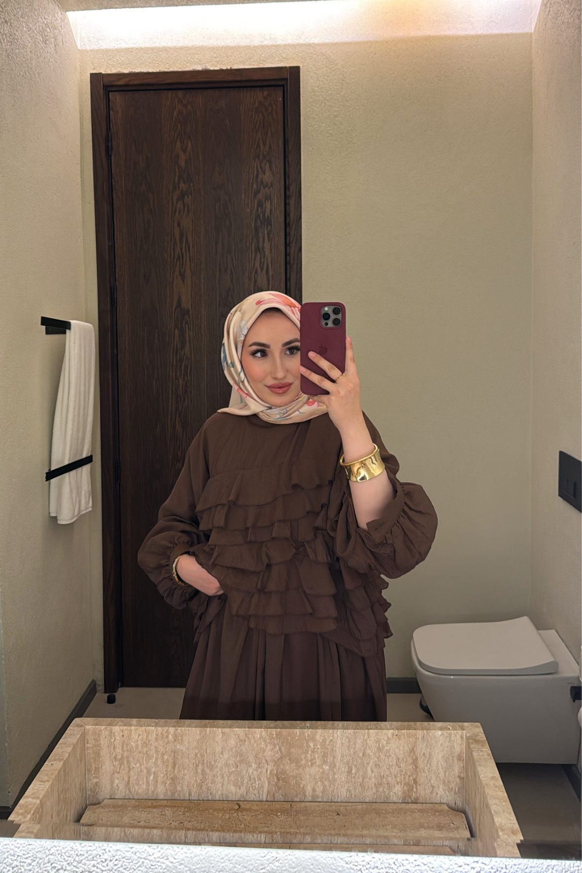 Lily Etekli Takım - Kahve 