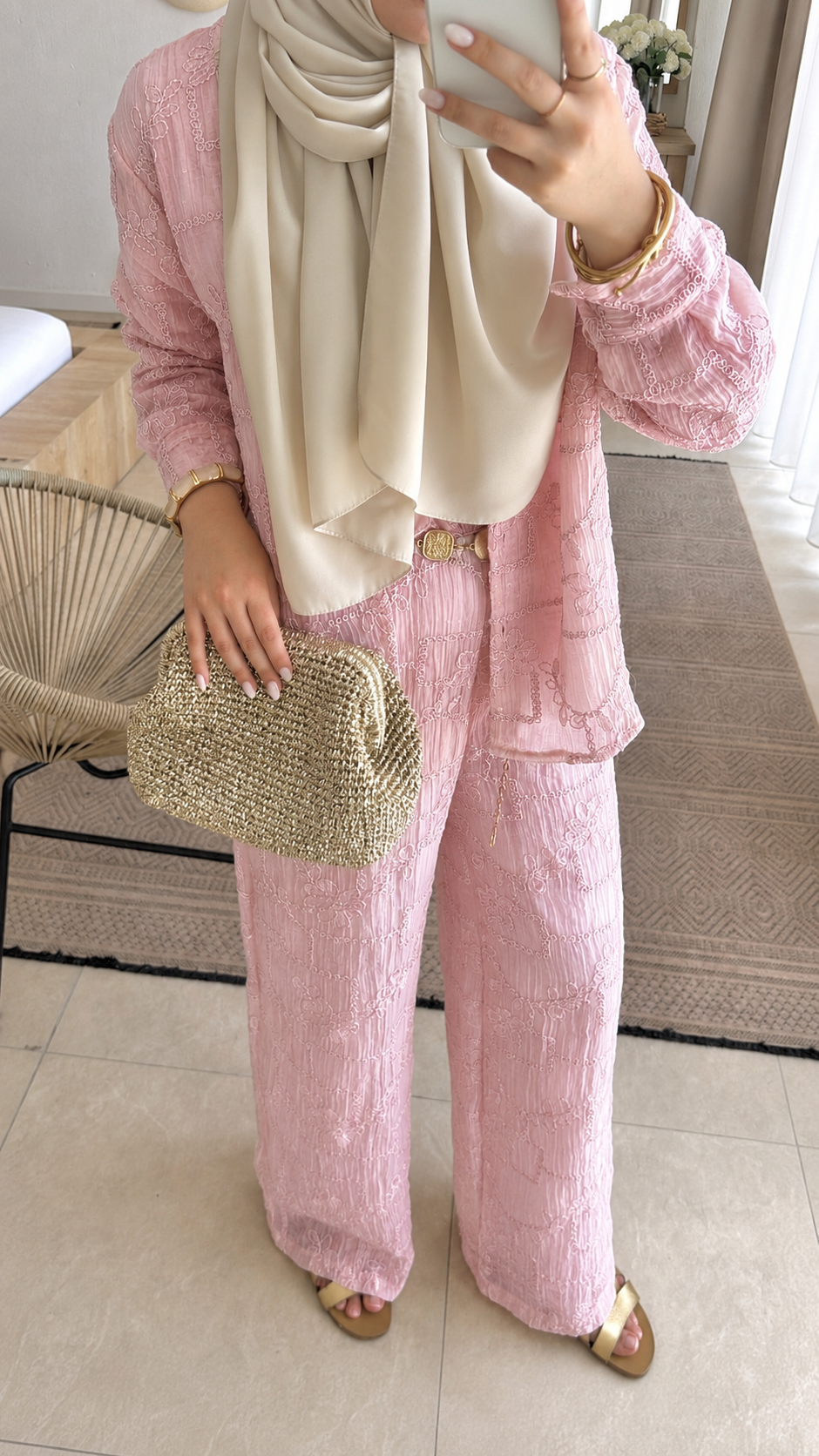 Lumera İthal Pantolonlu Takım  - Pembe 