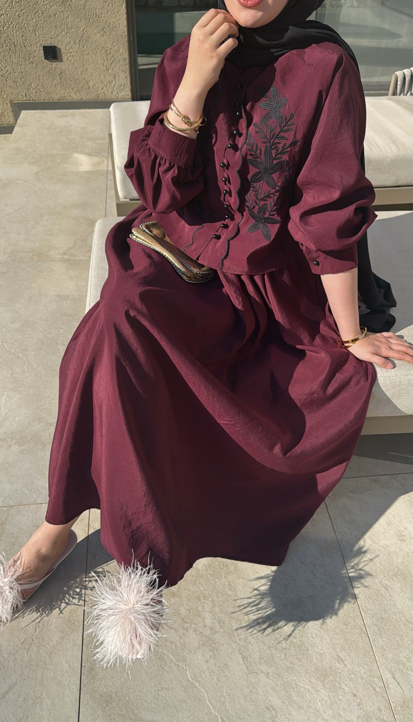 Mary Etekli Takım - Bordo