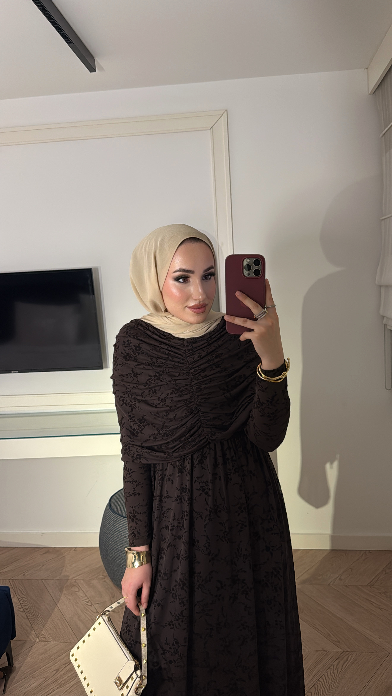 Mery elbise - Kahve