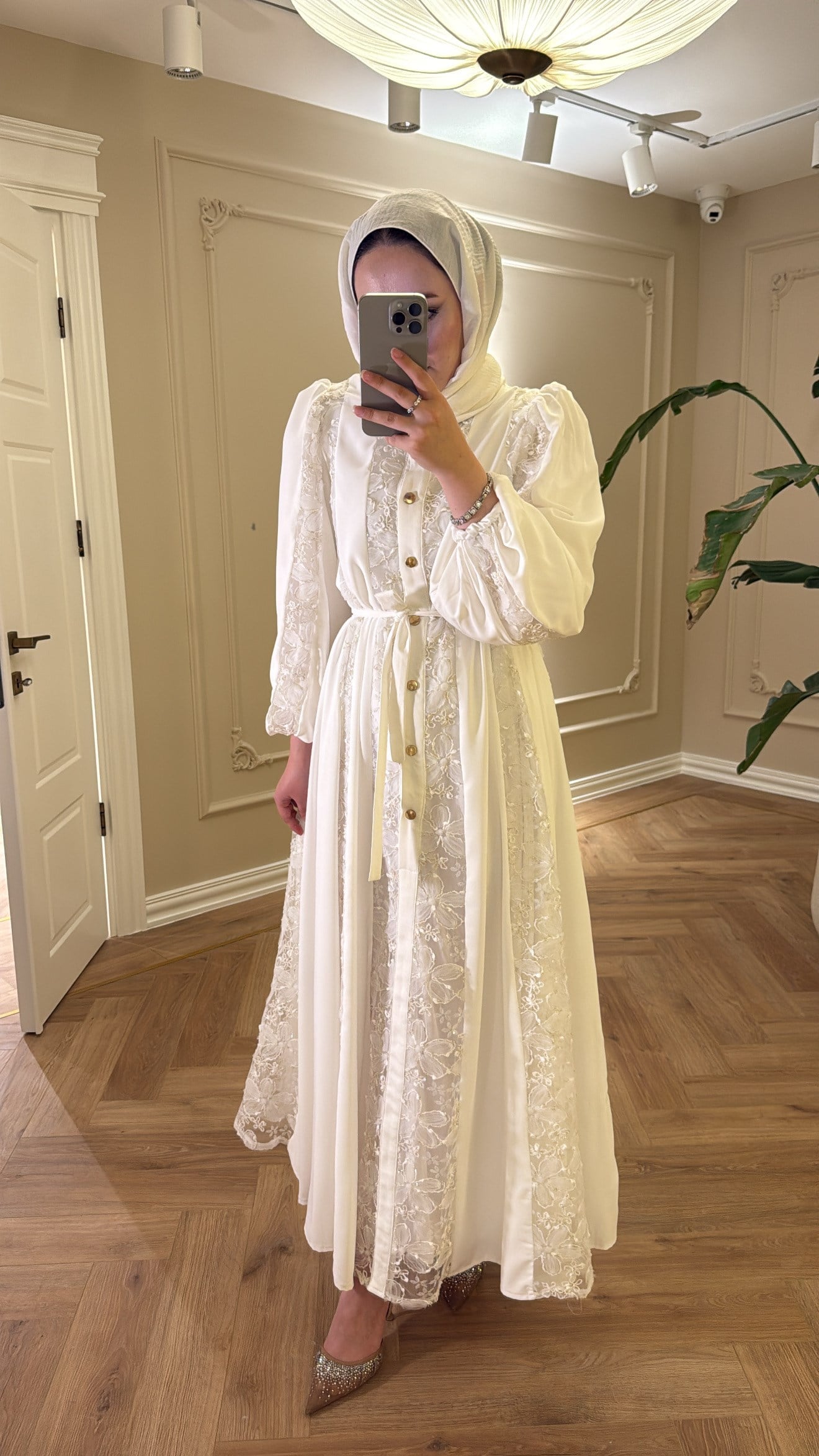 Miusa Elbise Ekru