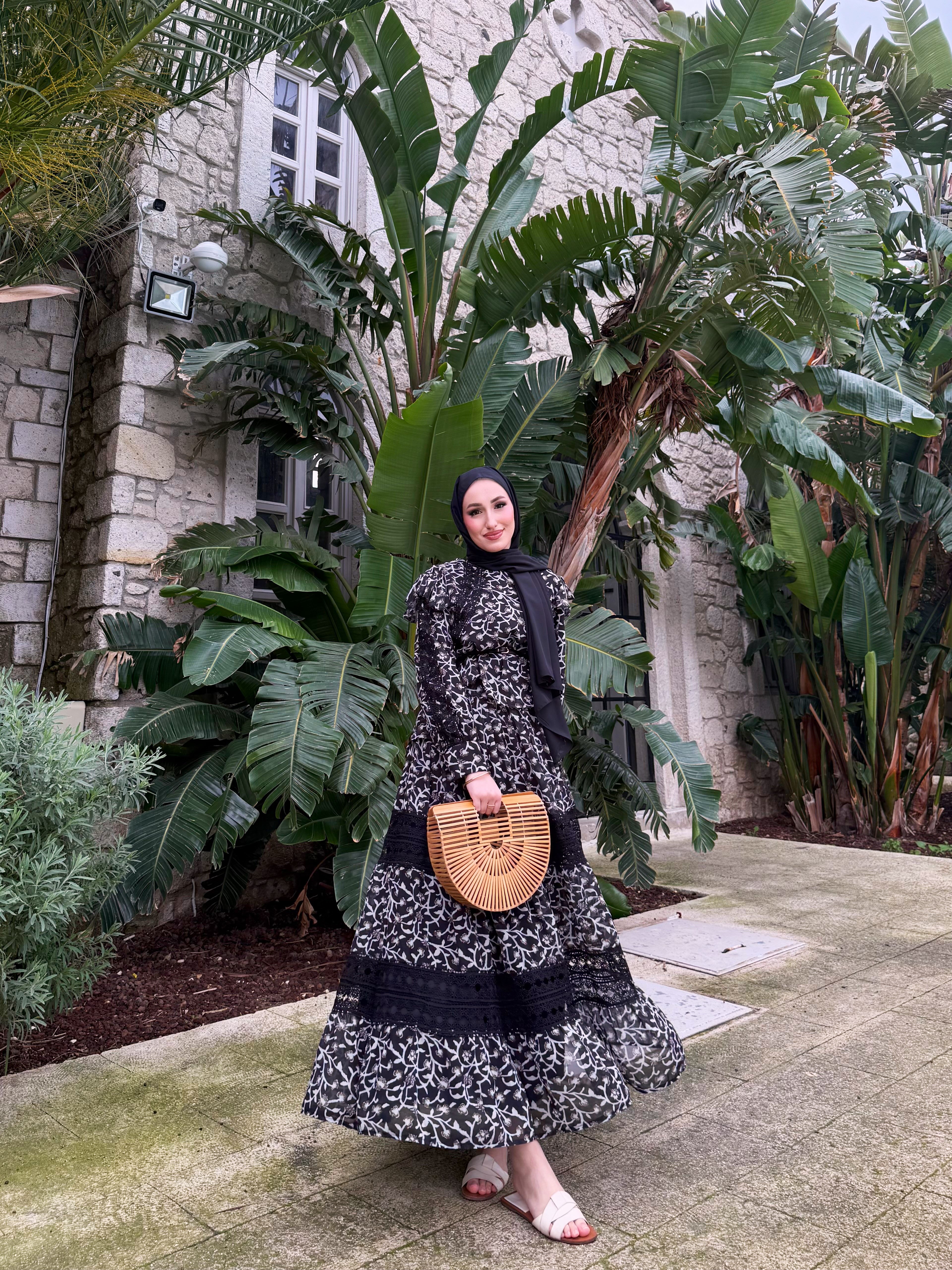 Noir Dantelli Etekli Takım - Siyah