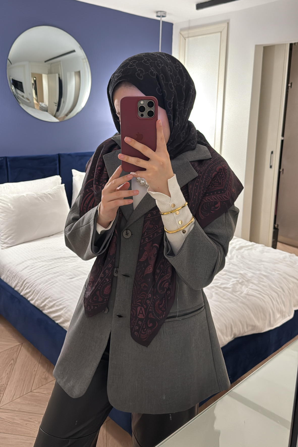 Reyna Viskon Ceket-Koyu Gri
