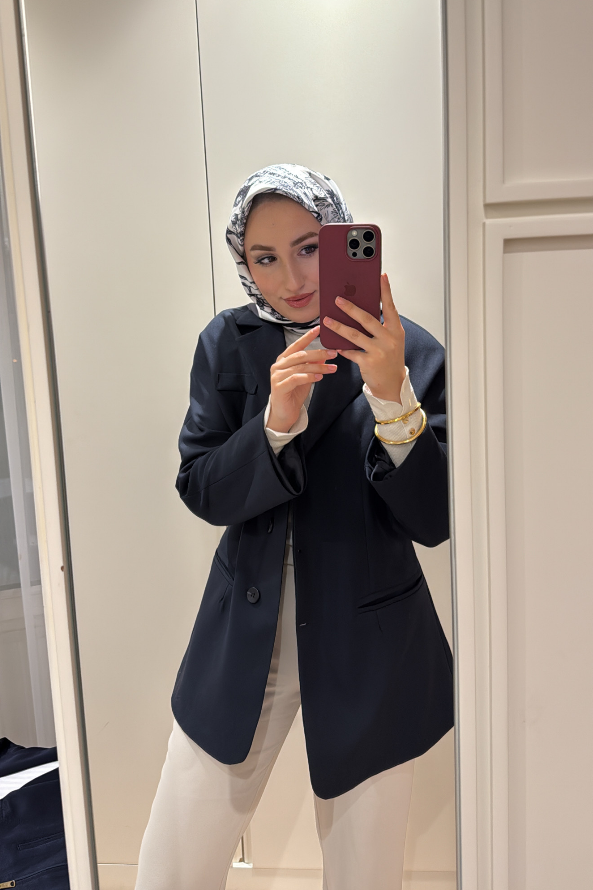 Reyna Viskon Ceket-Lacivert