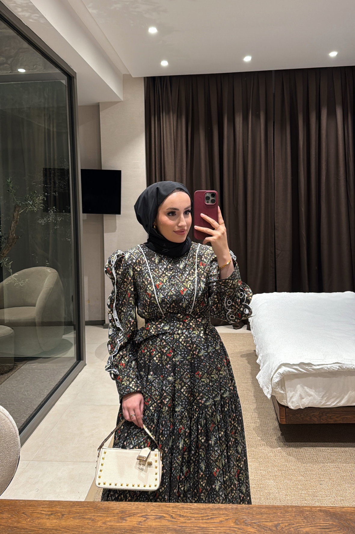 Senorita Güpür Detaylı Özel Tasarım Elbise - Siyah  