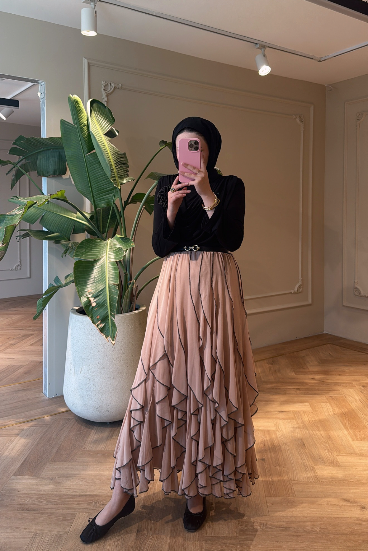 Sienna Etekli Takım - Pudra