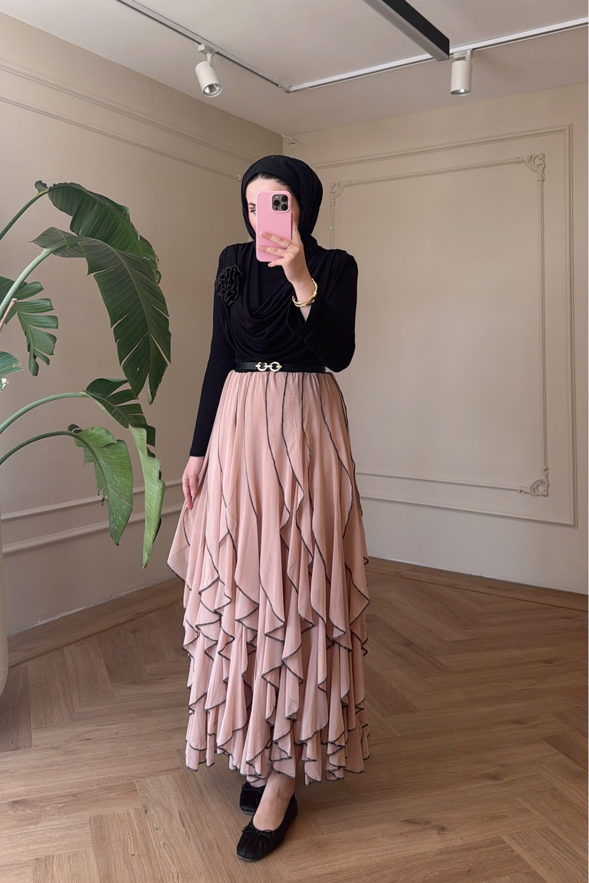 Sienna Etekli Takım - Pudra