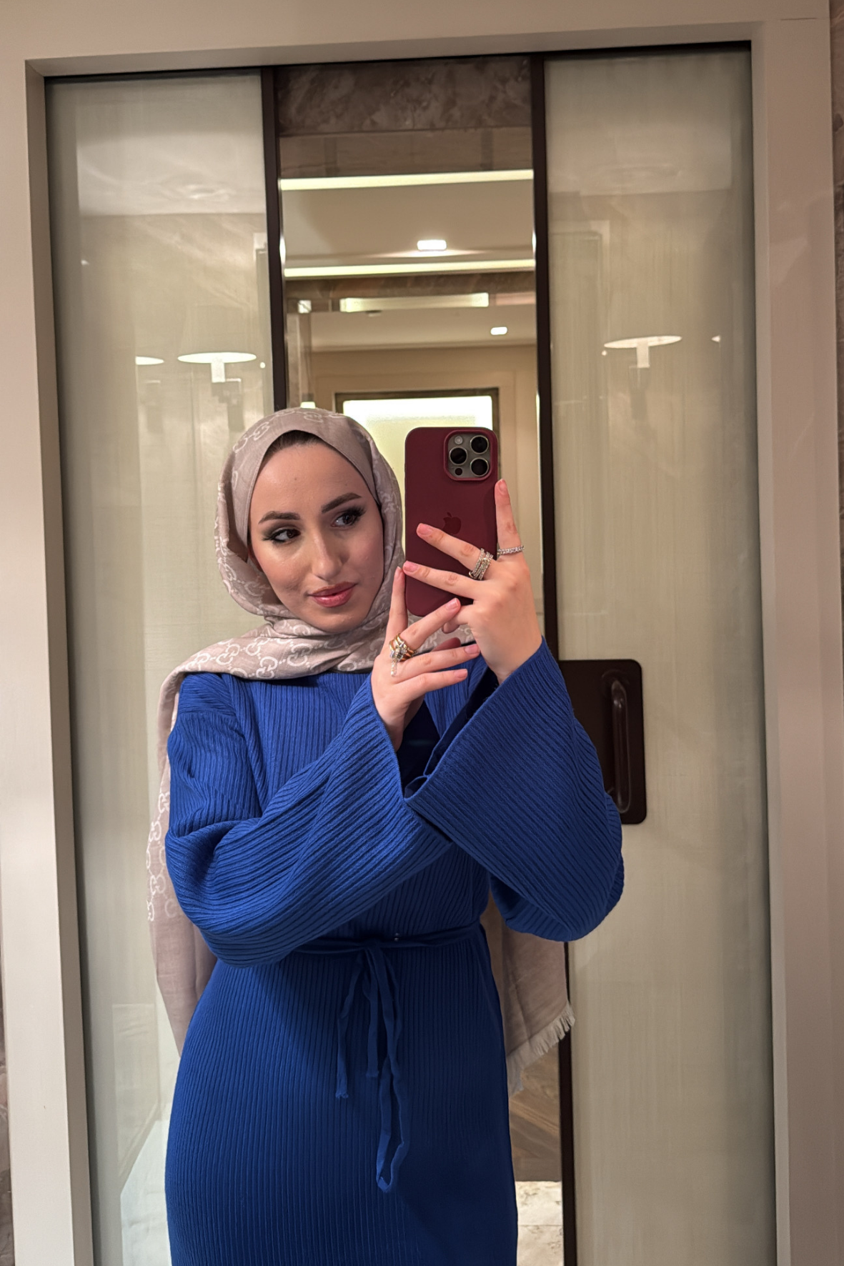 Triko elbise-lacivert