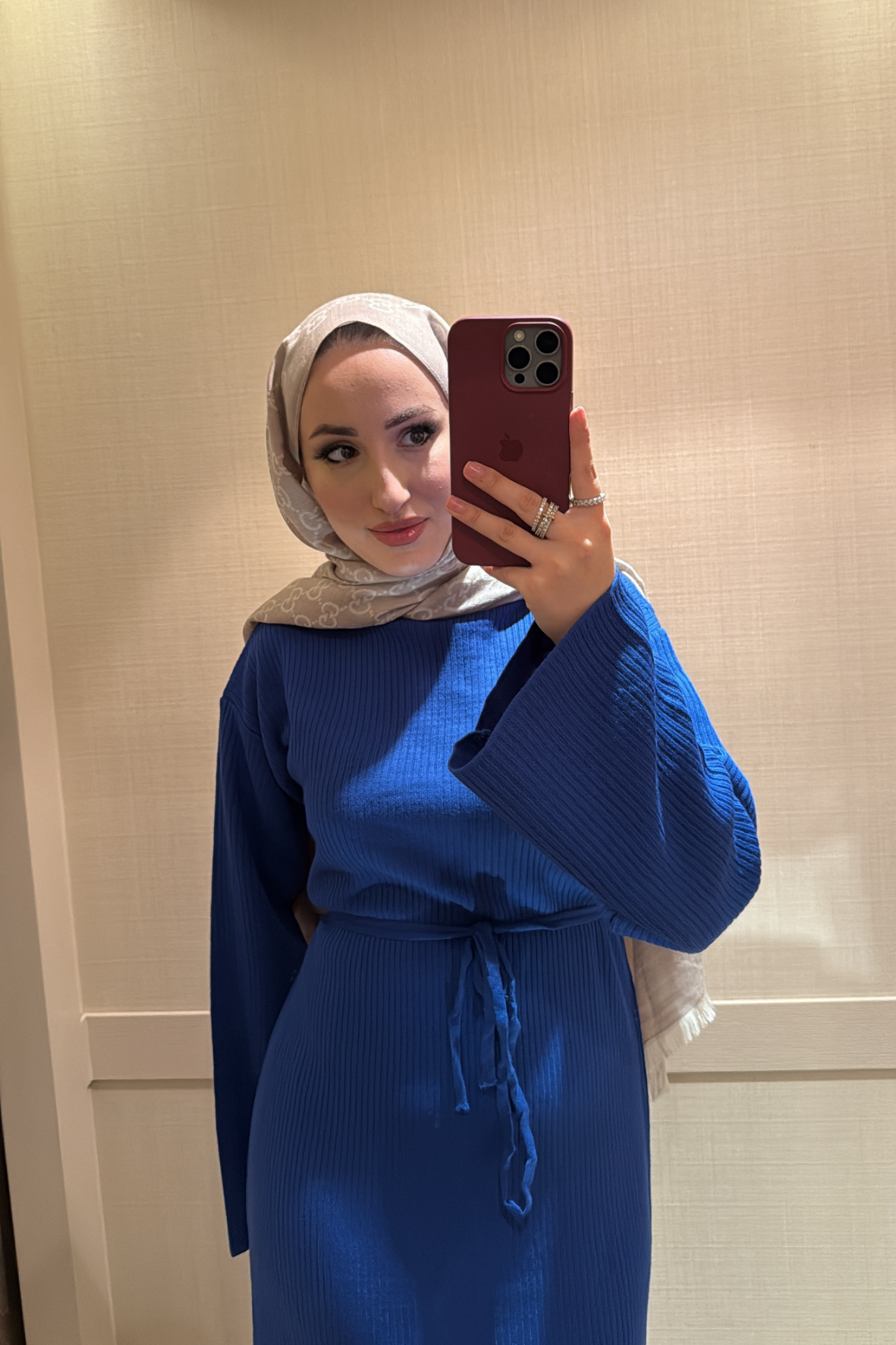 Triko elbise-lacivert