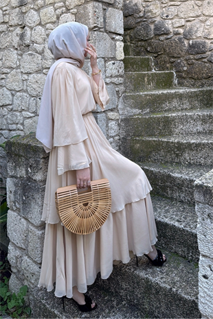  Adela Etekli Takım - Bej 