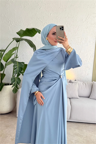 Since özel seri premium elbise -indigo