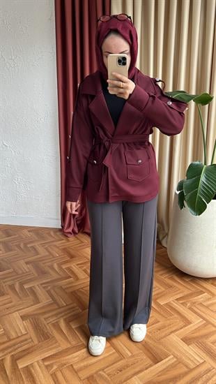 Oysh palazzo eşofman pantolon-antrasit - vakronline