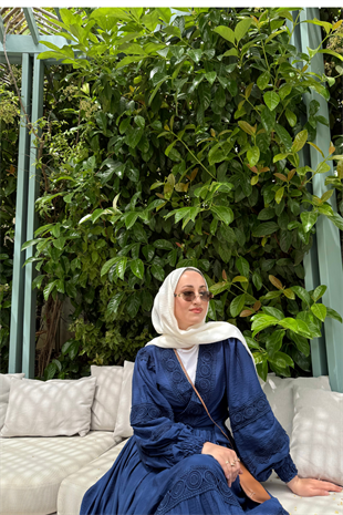 Rüya etekli takım-lacivert - Vakronline