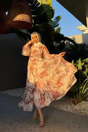 Cavalli elbise -kahve - vakronline