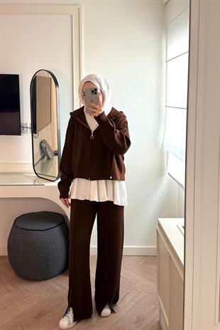 Premium Triko Takım-Acı kahve 