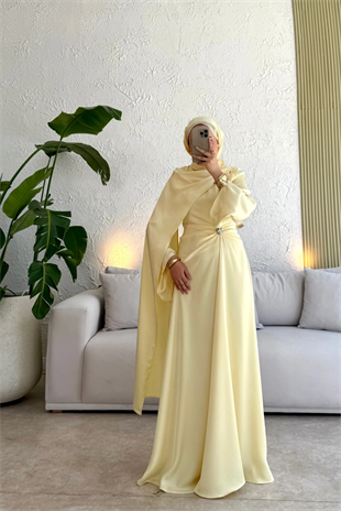 Since özel seri premium elbise -butter yellow(