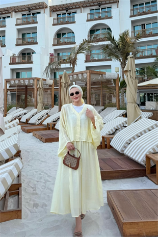 Asil etekli takım-sarı - vakronline