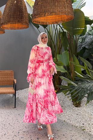 Cavalli elbise -pembe - vakronline