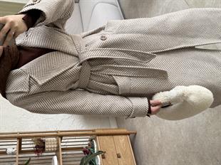 Massimo model kaşe kaban -bej - vakronline