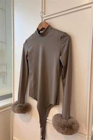 Peluş Kollu Body-Vizon