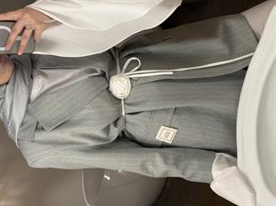 Bohema tasarım ceket-gri - vakronline