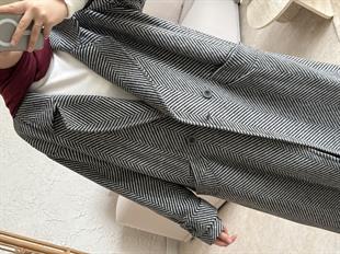 Massimo model kaşe kaban -siyah - vakronline