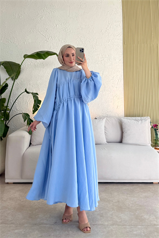 Fuga Pamuk elbise-bebe mavi 