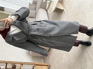 Massimo model kaşe kaban -siyah - vakronline
