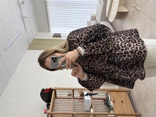 Leopar pinterest ceket - vakronline