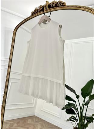 Piliseli içlik-beyaz - vakronline