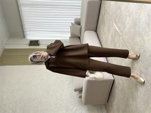 Scuba i̇kili takımacı kahve - vakronline