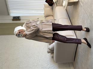 Biyeli astarlı kaşe ceket- bej - vakronline