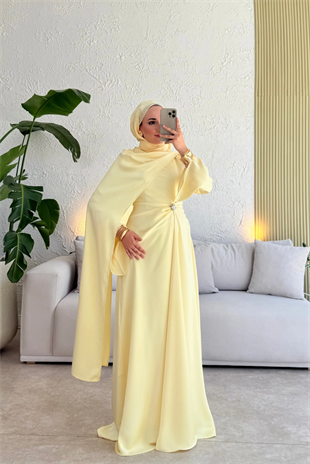 Since özel seri premium elbise -butter yellow(
