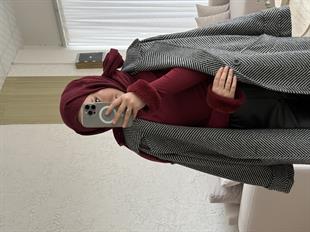 Massimo model kaşe kaban -siyah - vakronline