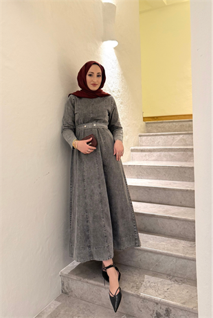 Barbie kot elbise-antrasit - vakronline