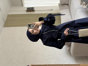 Morina bebe yaka elbise-lacivert - vakronline