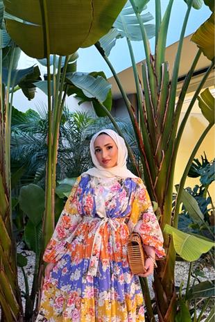 Candy keten elbise - vakronline