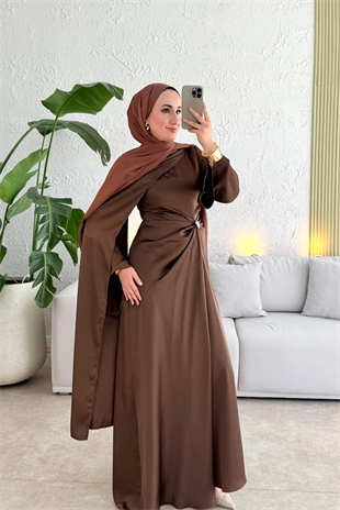Since özel seri premium elbise -acı kahve 
