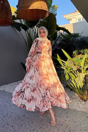 Cavalli elbise -kahve - vakronline