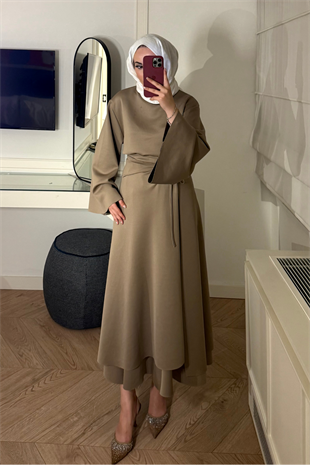Alya Pelerin Etekli Takım-Vizon