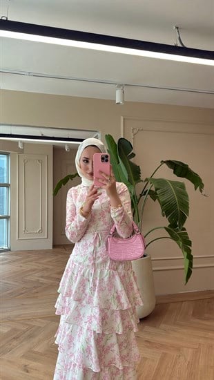 Amalfi Elbise - Pembe 