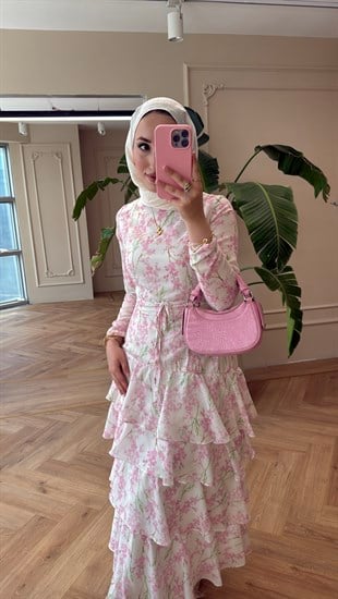 Amalfi Elbise - Pembe 