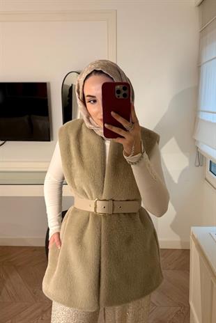 Angora Yelek-Bej