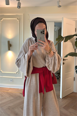 Asos Şalvarlı Pantolonlu Takım - Bej