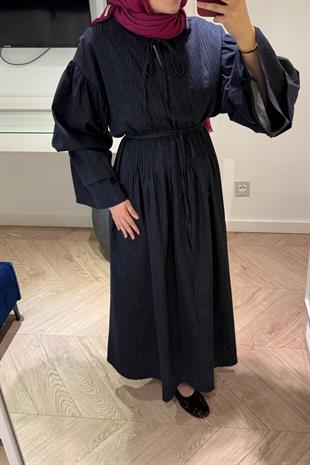 Balon kol Kot Elbise