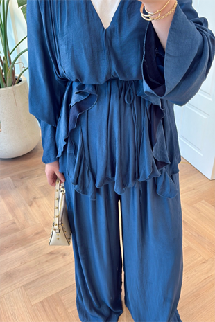 Batik Pantolonlu Takım-Lacivert